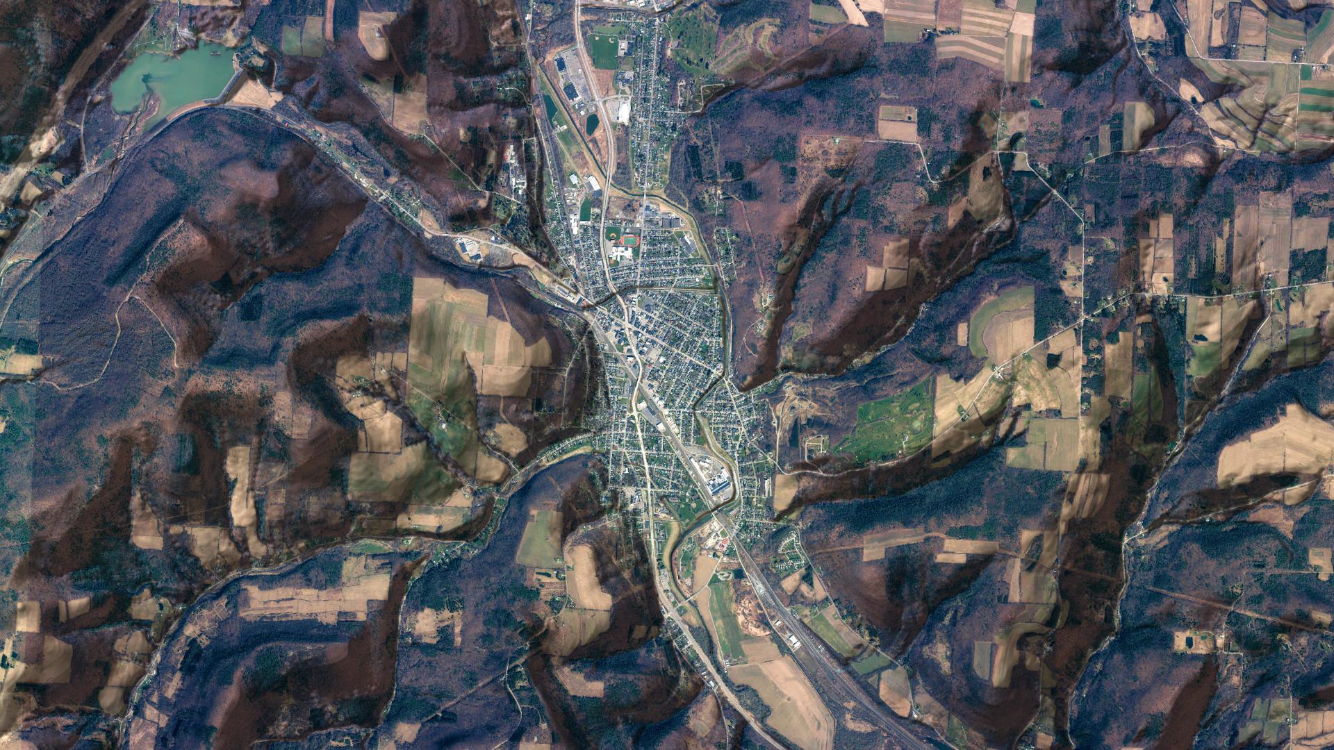 Aerial Photo Hornell Andy