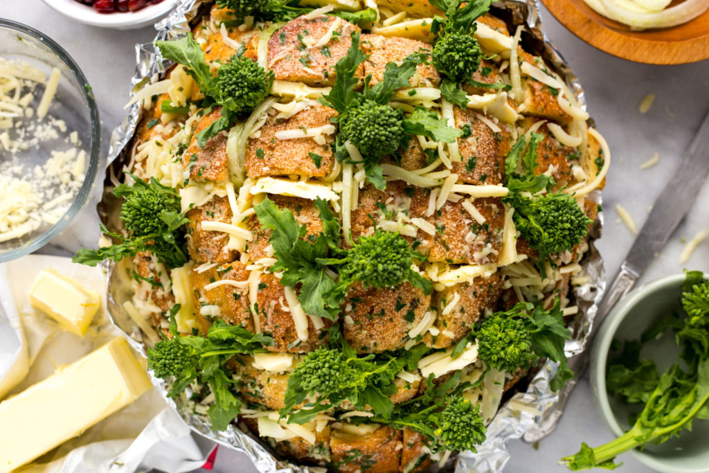 Broccoli Rabe and Fennel Pull Apart Bread Andy Boy