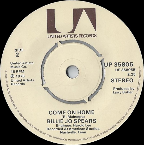 Billie Jo Spears Blanket On The Ground Andy Gray Records