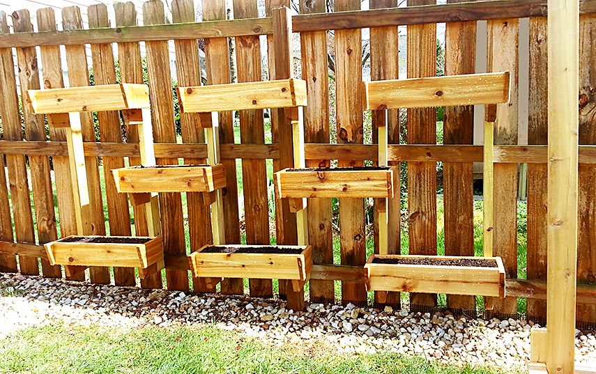 AndyJo Fence Herb Planters