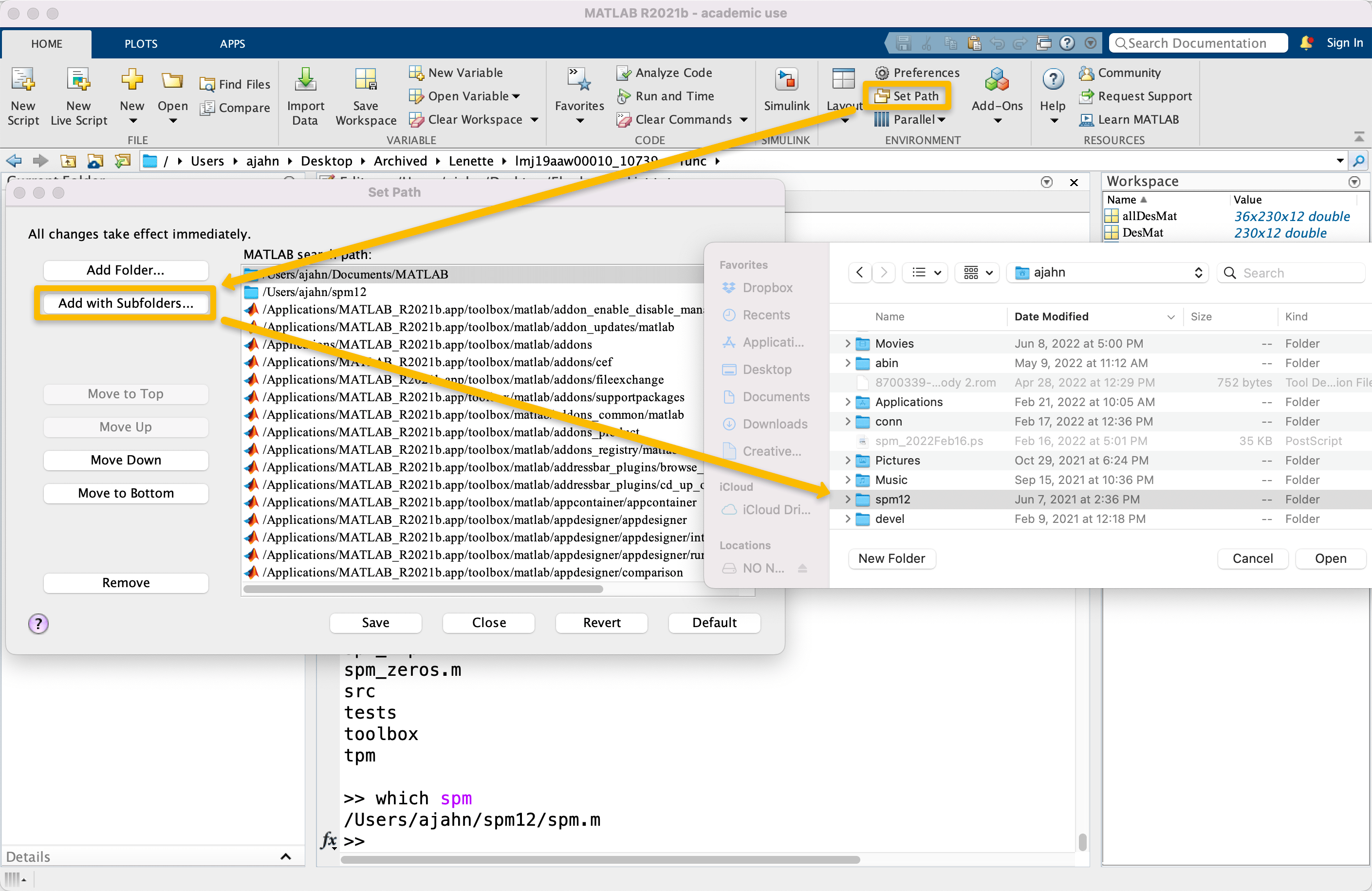 Matlab Tutorial 3 Paths and Functions — Andy's Brain Book 1.0