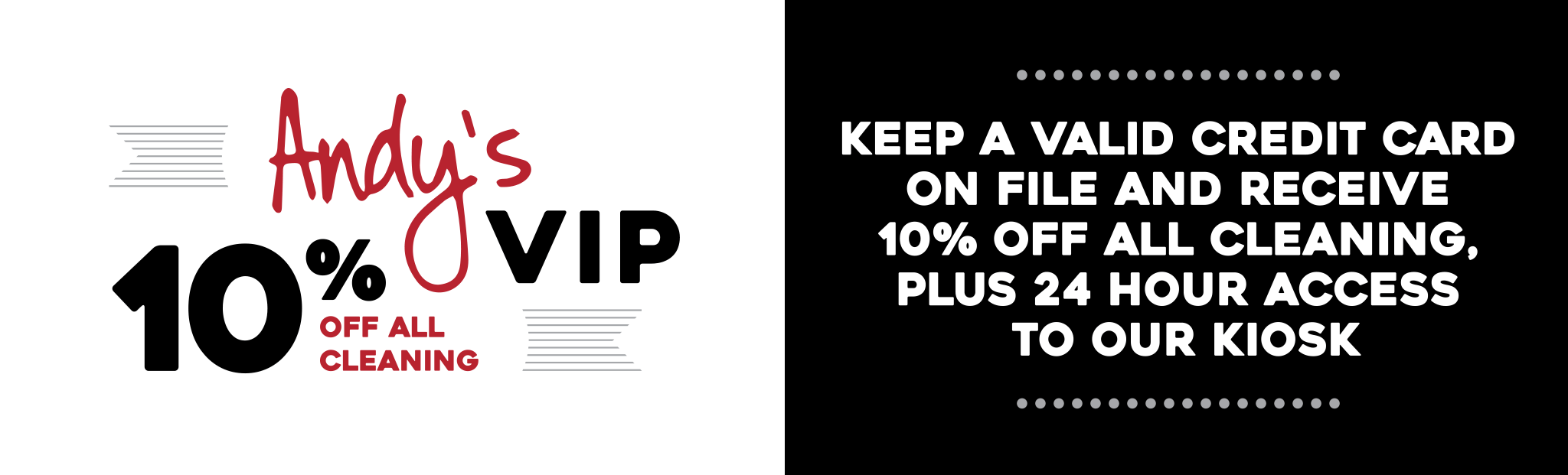 Pricing • Andy's Dry Cleaners & Alterations Oak Ridge North, Texas