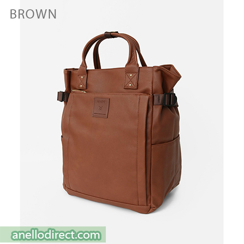 Anello PU Leather 10 Pocket 2 Way Tote Backpack Rucksack ATC3321