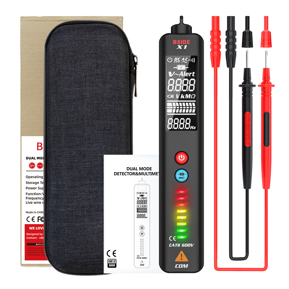 X1 Non Contact Voltage Detector Live Wire Tester Voltmeter Multimeter ANENG MULTIMETER