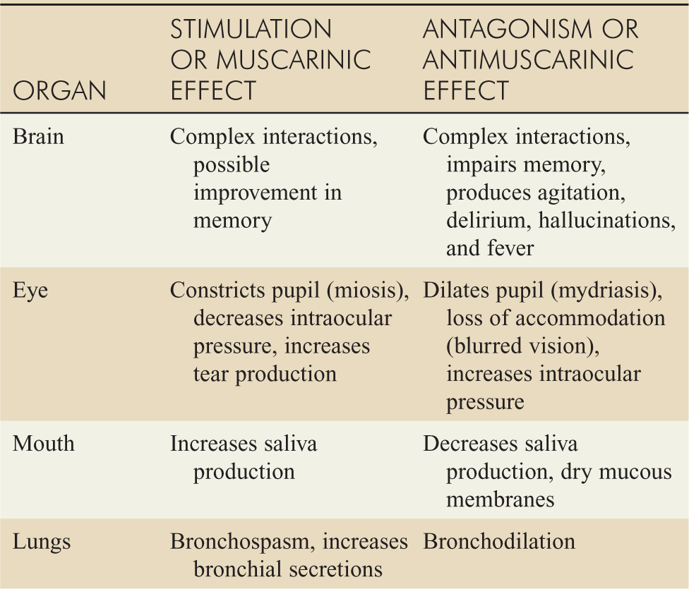 ANTICHOLINERGICS Anesthesia Key