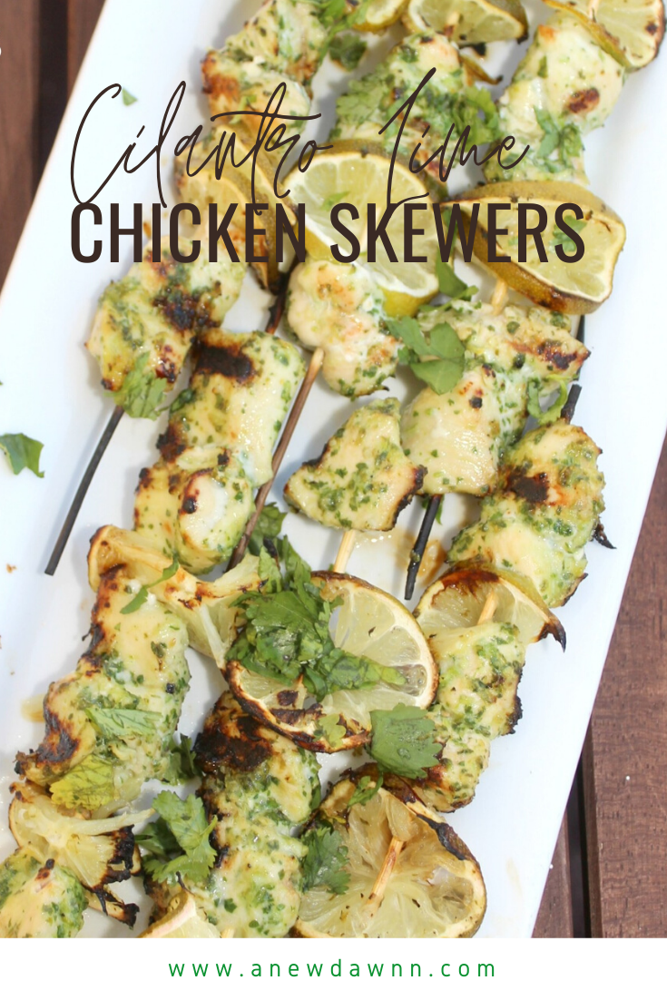 Cilantro Lime Chicken Skewers