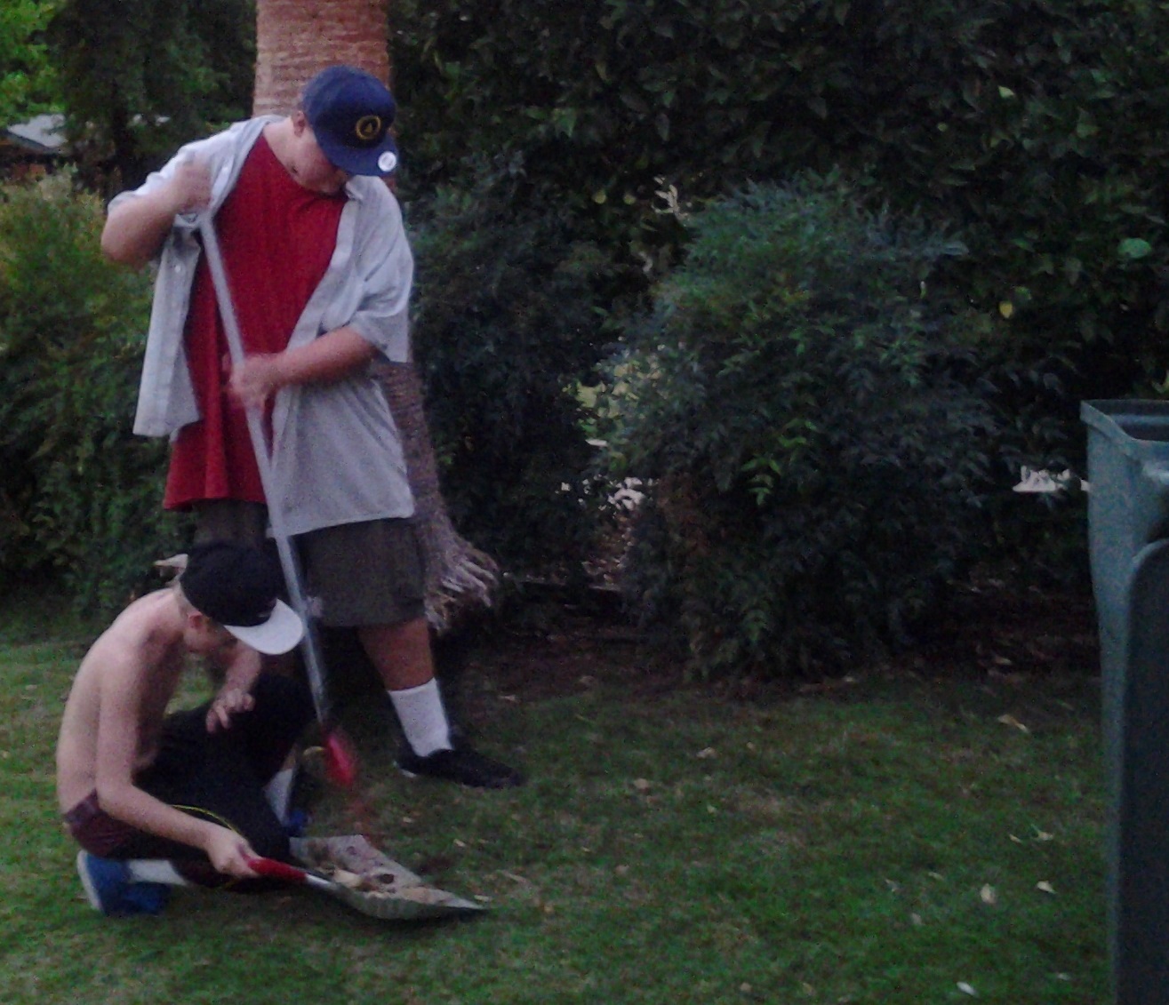 Boys’ Nighttime Yardwork Rakes Up More Than Leaves