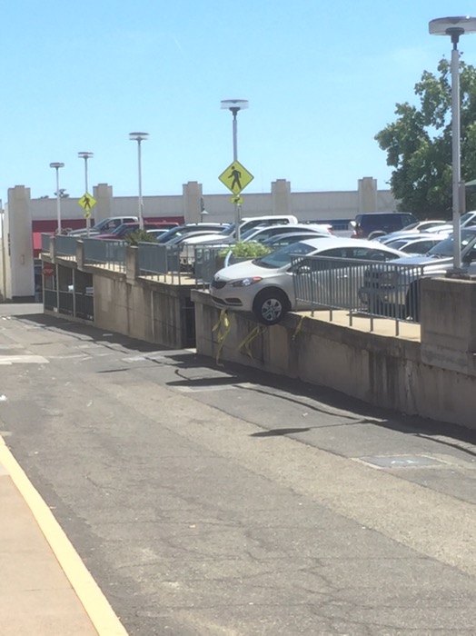 Downtown Redding Parking Lot Mishap