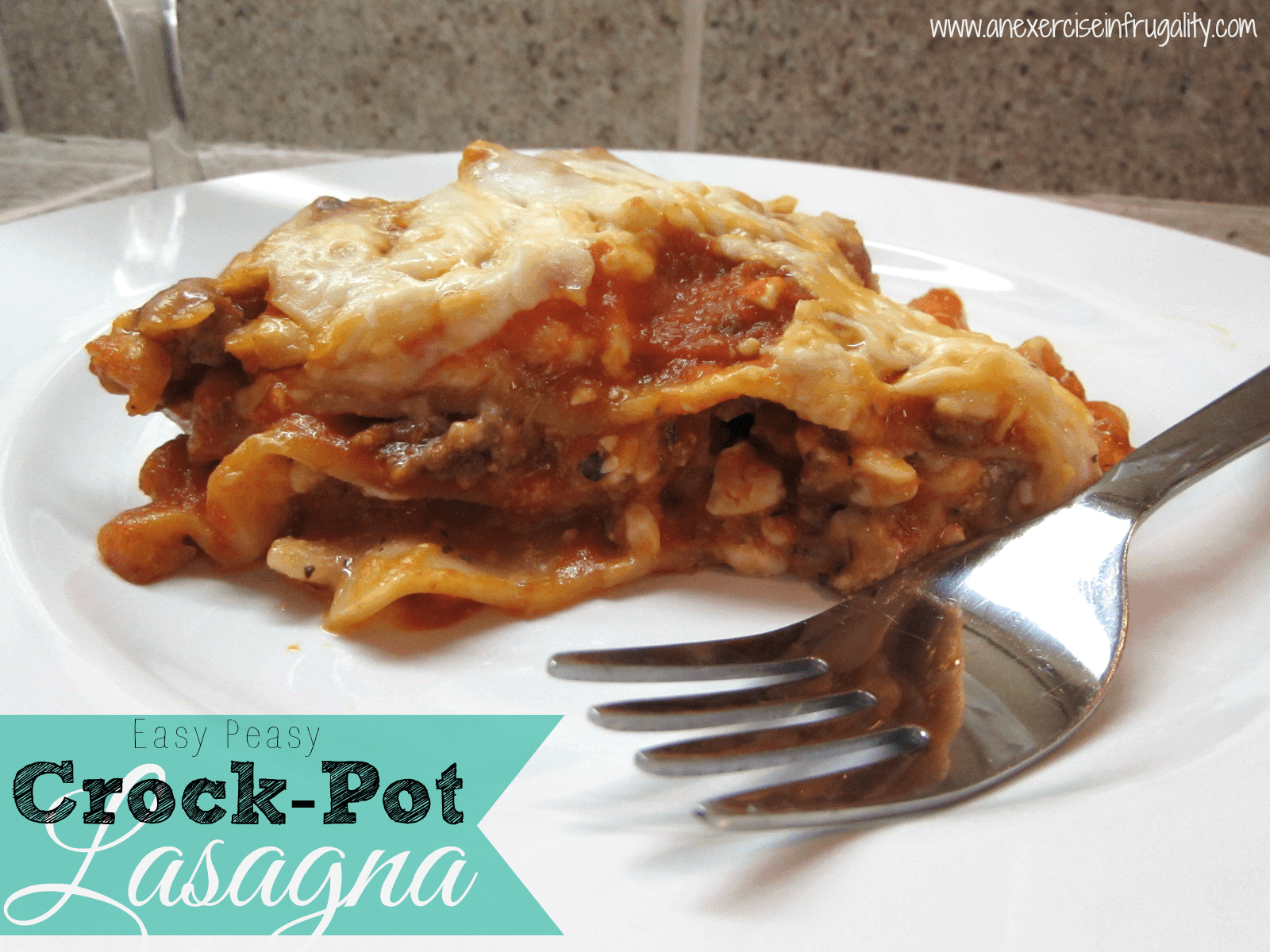 CrockPot Lasagna An Exercise in Frugality