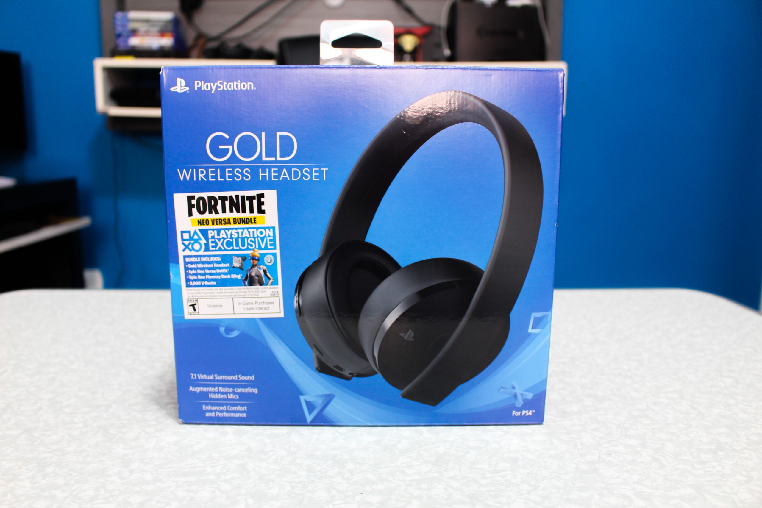 Headset Wireless Sony Gold 7.1 - Playstation 4 - Anexo Geek