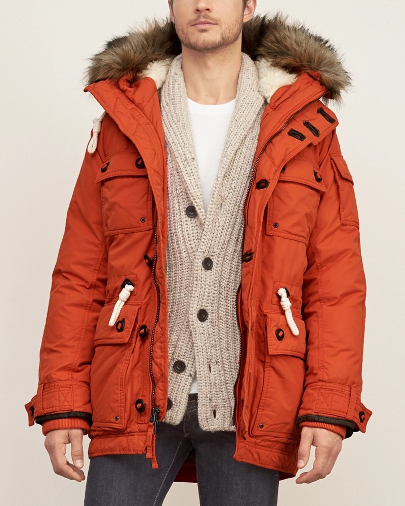 Mens A&F Quilted Heritage Parka Mens Outerwear & Jackets