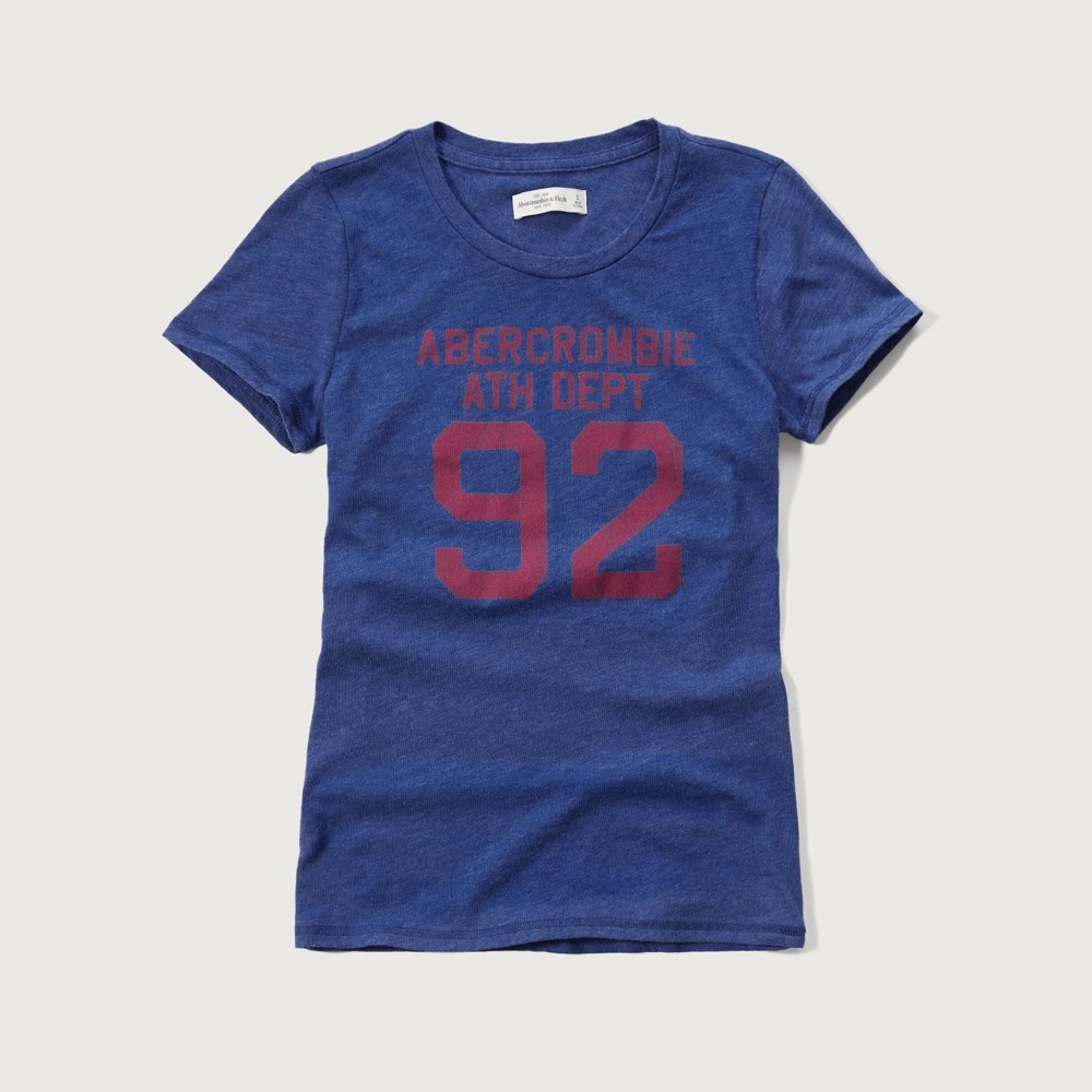 Womens Distressed Logo Graphic Tee Womens Clearance