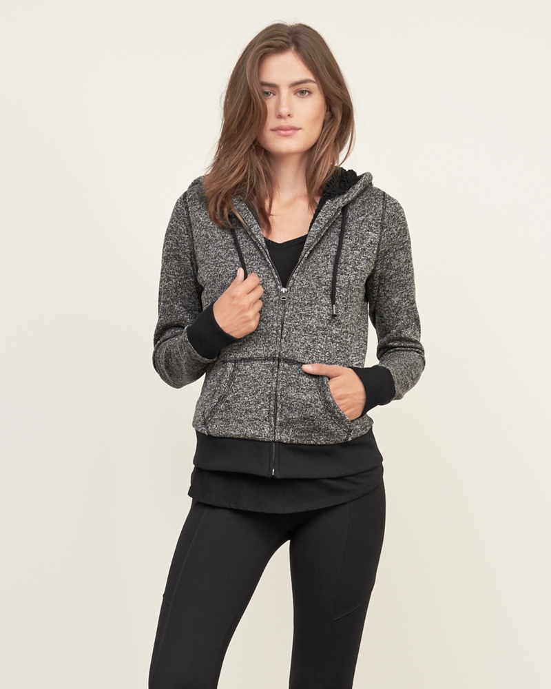 Womens Sherpa Lined Hoodie