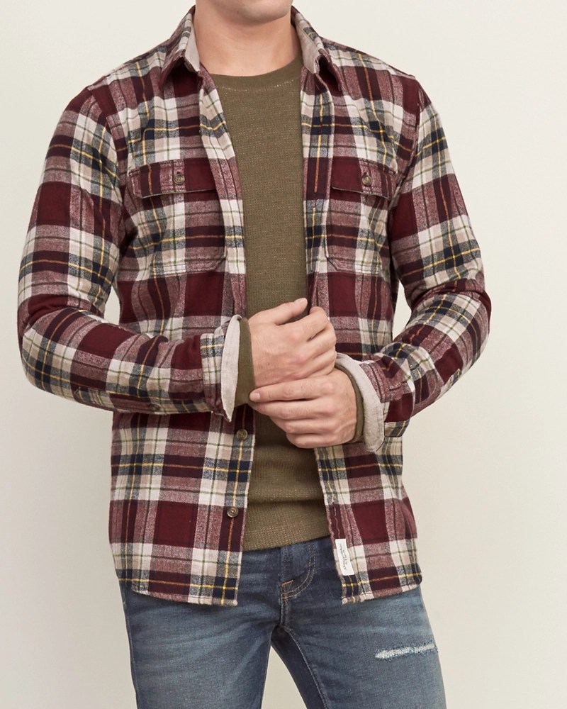 Mens Plaid Flannel Shirt Mens Clearance