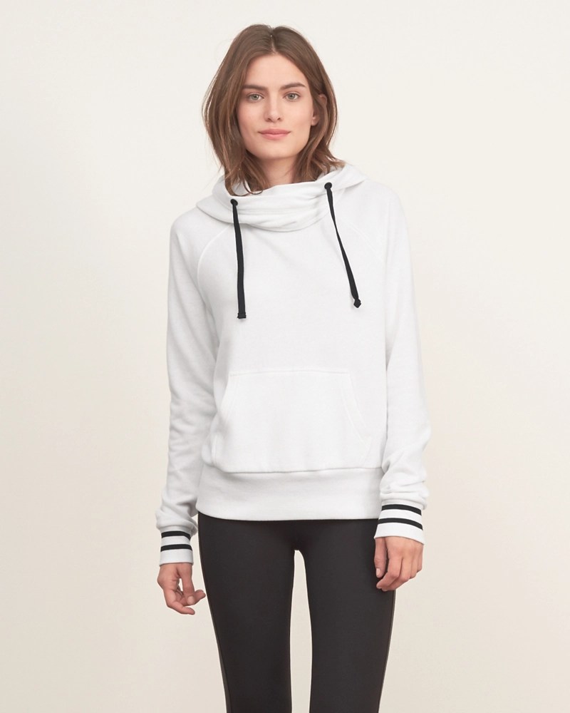 Womens Crossover Hooded Sweatshirt Womens New Arrivals