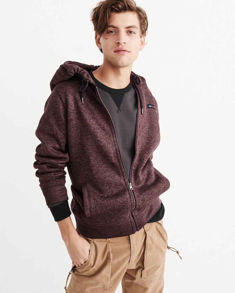 Mens Sweater Fleece FullZip Hoodie Mens Clearance