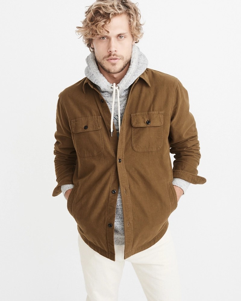 Mens Chamois Shirt Jacket Mens Jackets & Coats