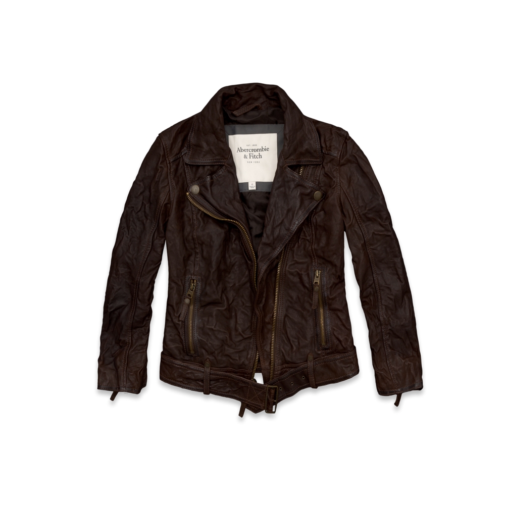 ♥ Abercrombie & Fitch ♥ Women Julia Leather Coat Jacket ... (900 x 900 Pixel)