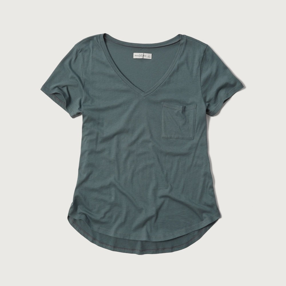 Womens Easy V Neck Pocket Tee Womens Tees & Tanks