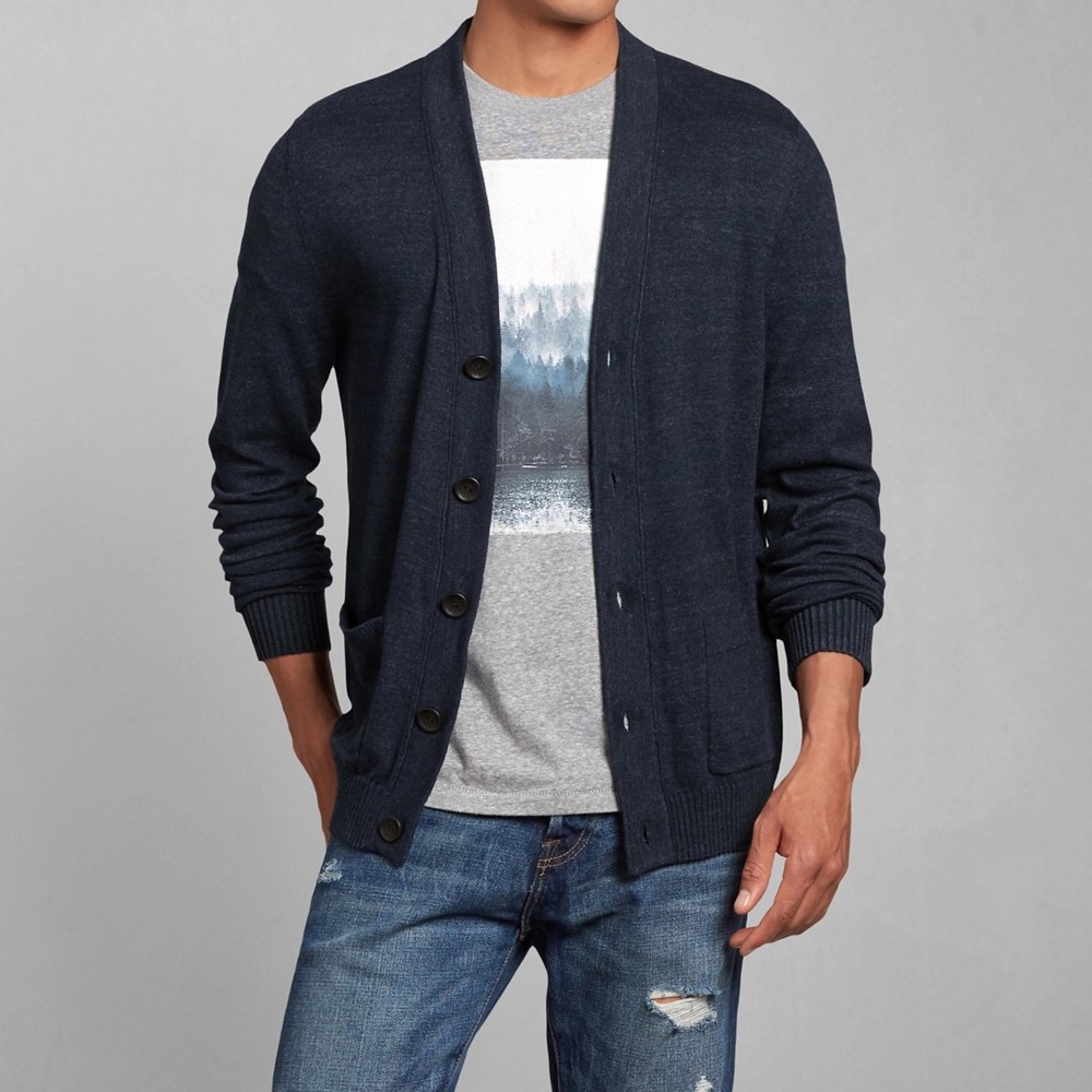 Mens Lightweight Cardigan Mens Sweaters