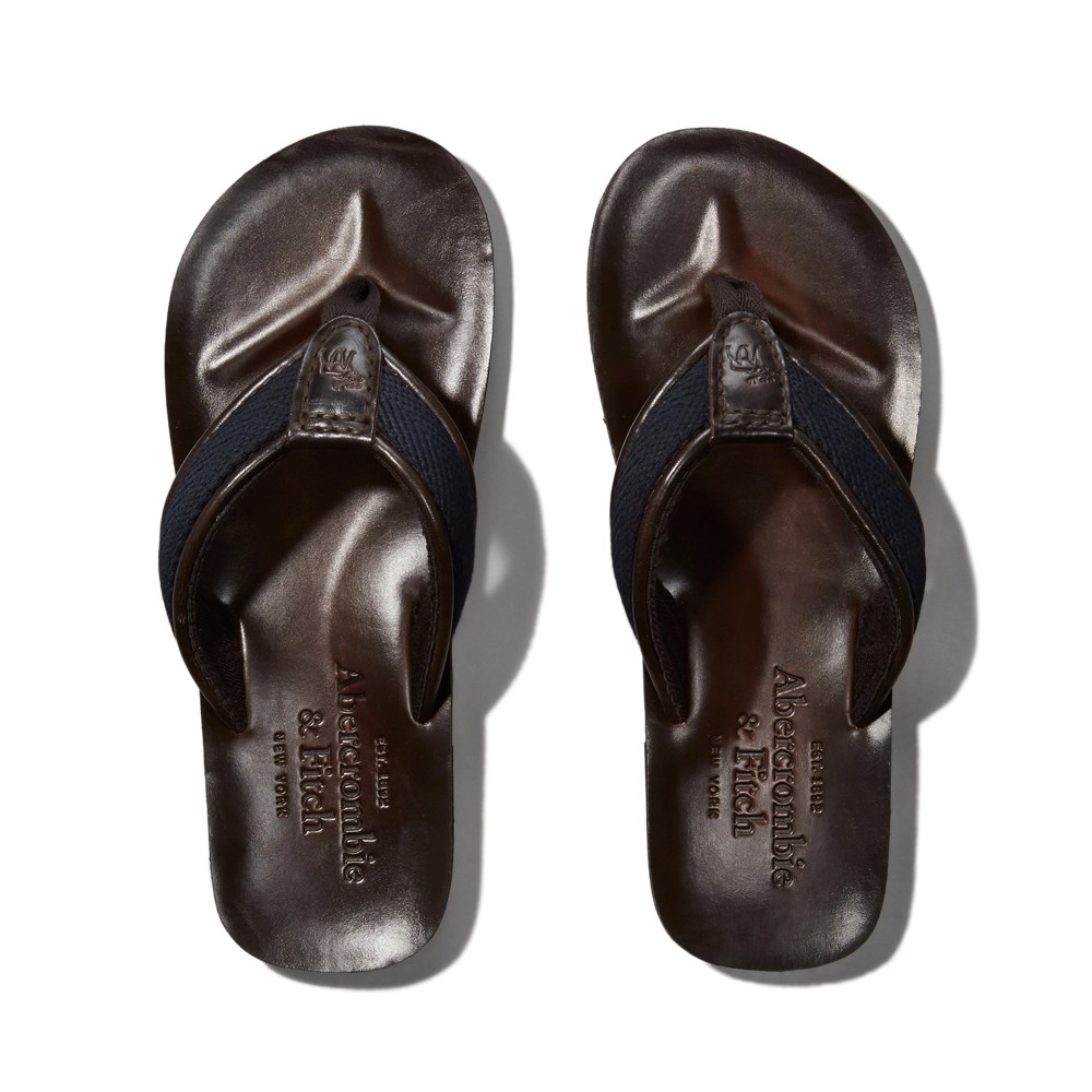 Mens Leather Flip Flops Mens Shoes