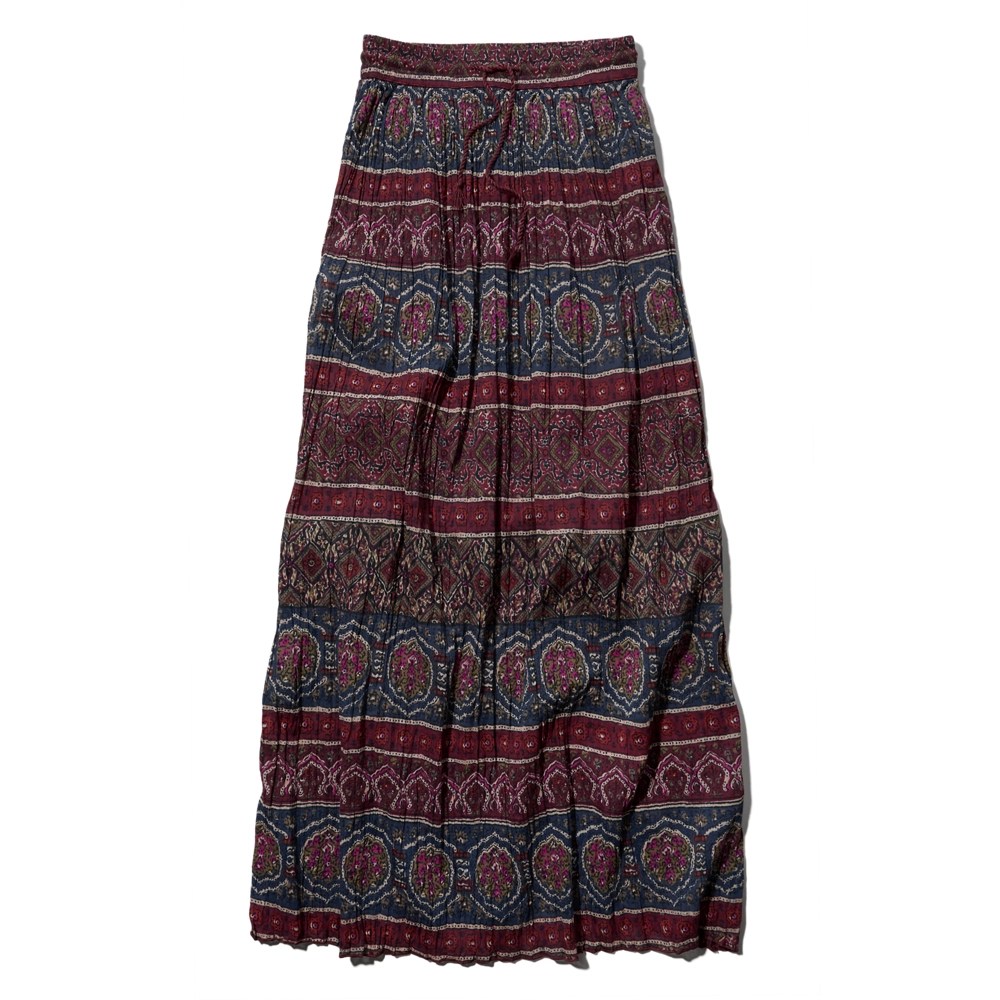 Womens Pattern Pleated Maxi Skirt Womens Sale Abercrombie.co.uk