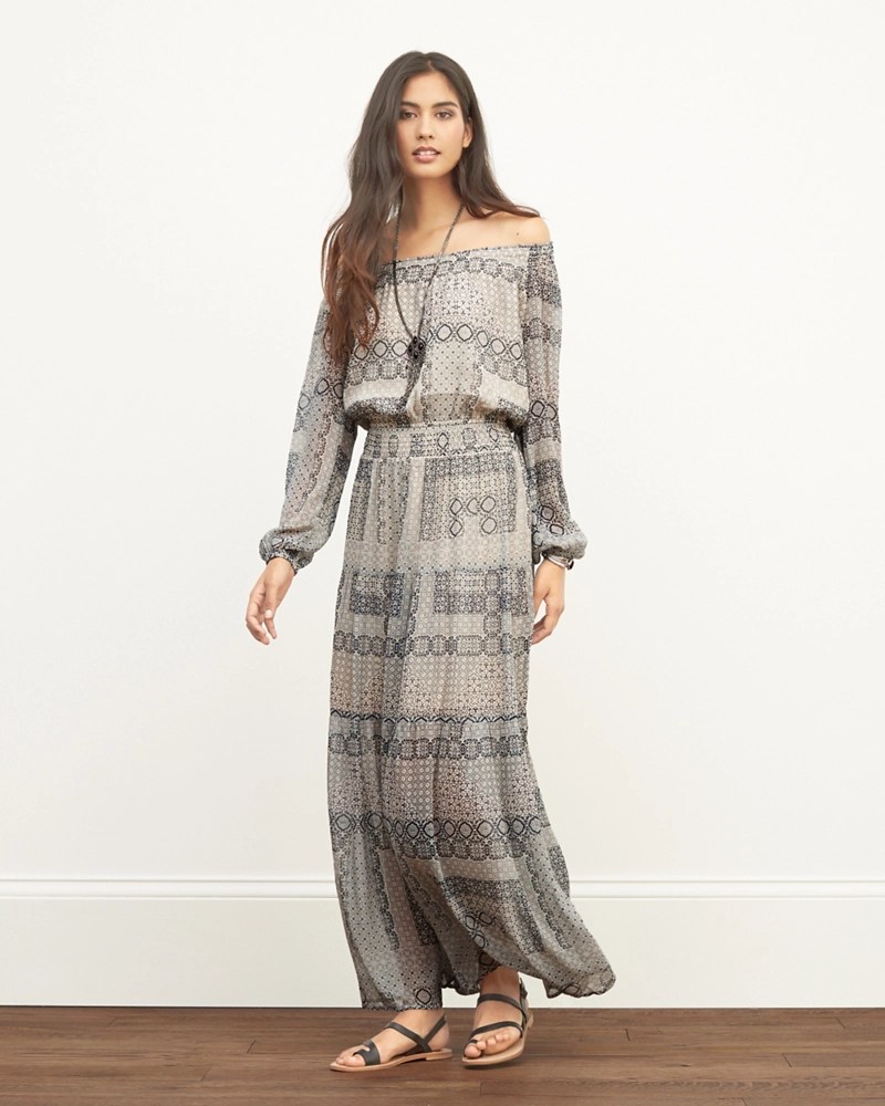 Off the Shoulder Peasant Maxi Dress Off the Shoulder Peasant Maxi Dress