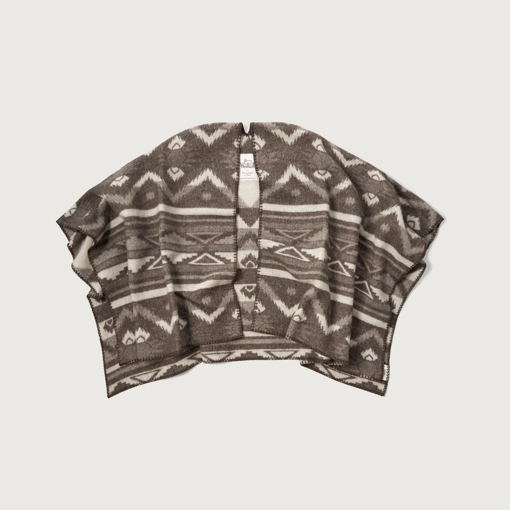 Womens Woolrich Blanket Poncho Womens Accessories