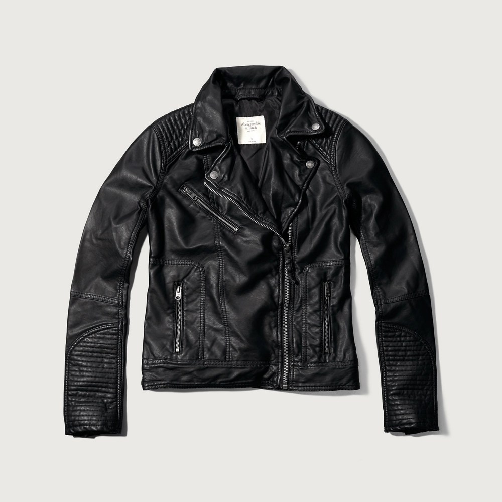 Womens Vegan Leather Biker Jacket Womens Clearance