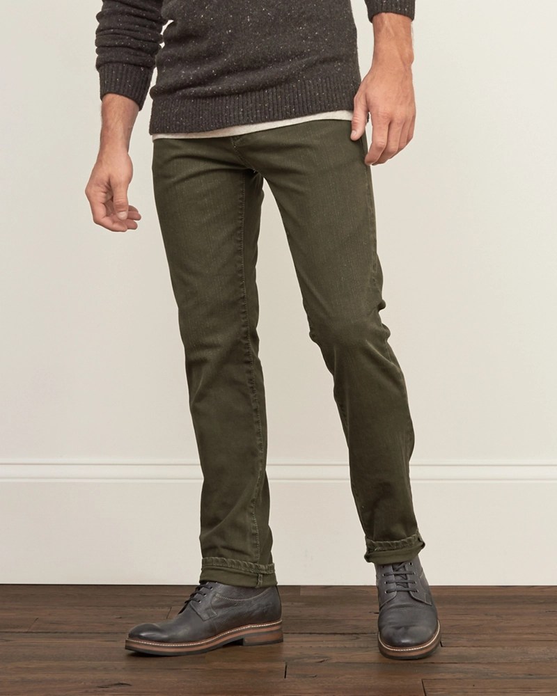 Mens A&F Skinny Button Fly Jeans Mens Jeans