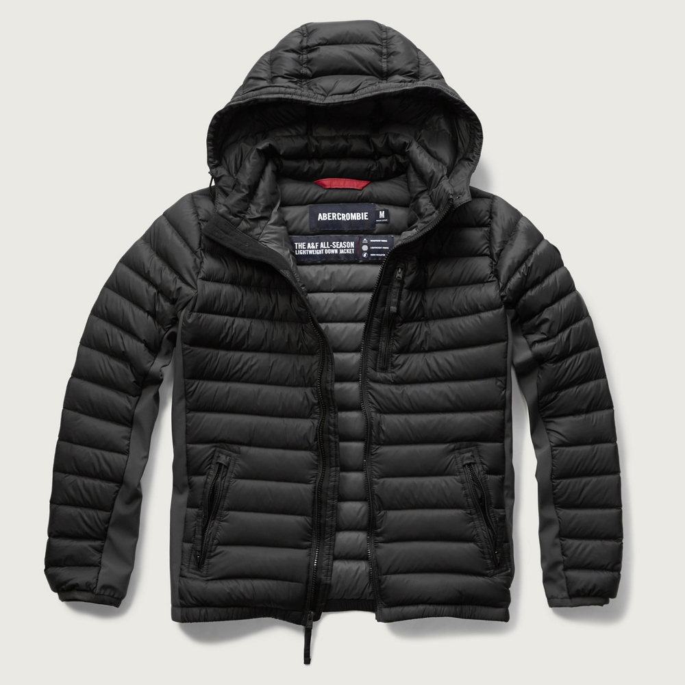 Mens A&F AllSeason Lightweight Down Jacket Mens Clearance