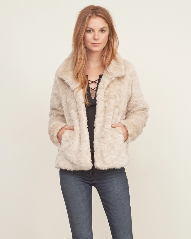 Womens Faux Fur Jacket Womens Clearance