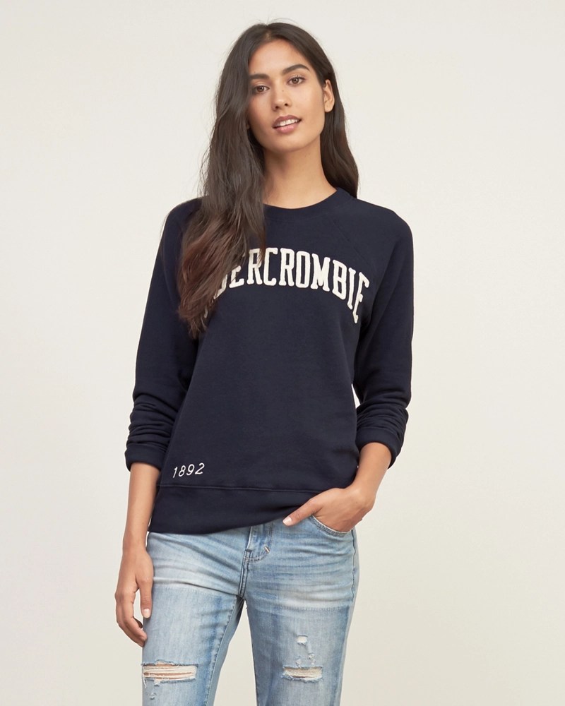 Womens Logo Crew Sweatshirt Womens New Arrivals