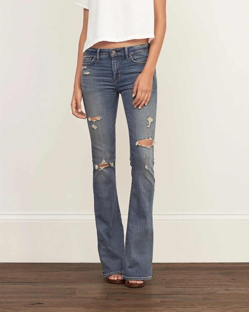 Womens Flare Jeans Womens Jeans Abercrombie.co.uk