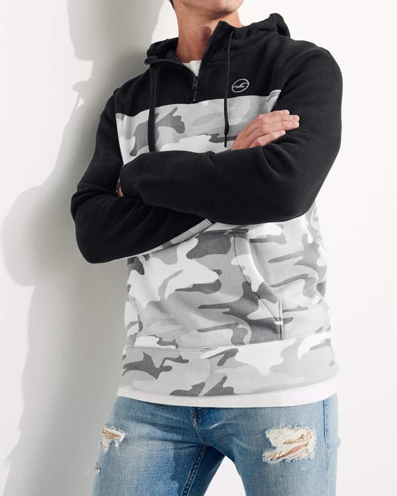 Guys Colorblock HalfZip Hoodie Guys Clearance