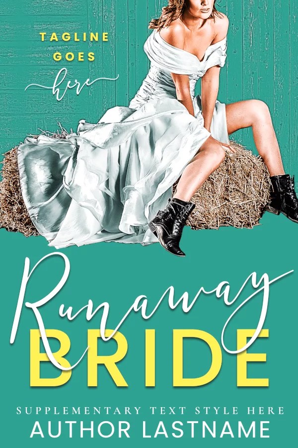 Runaway Bride Premade Cover by Angela Haddon Romance Book Cover Design