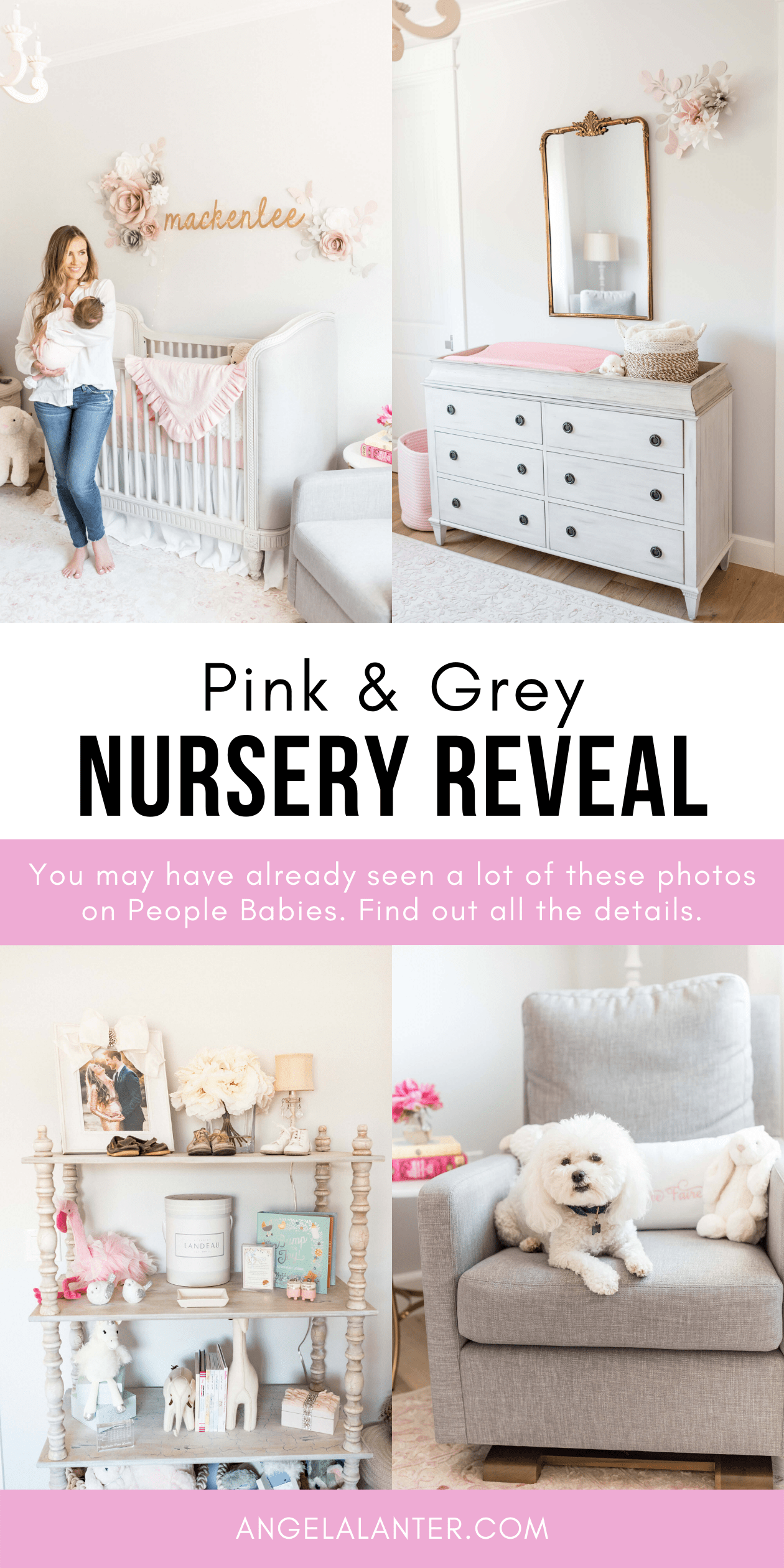 MacKenlee Faire's Pink Nursery Reveal Hello by Angela Lanter