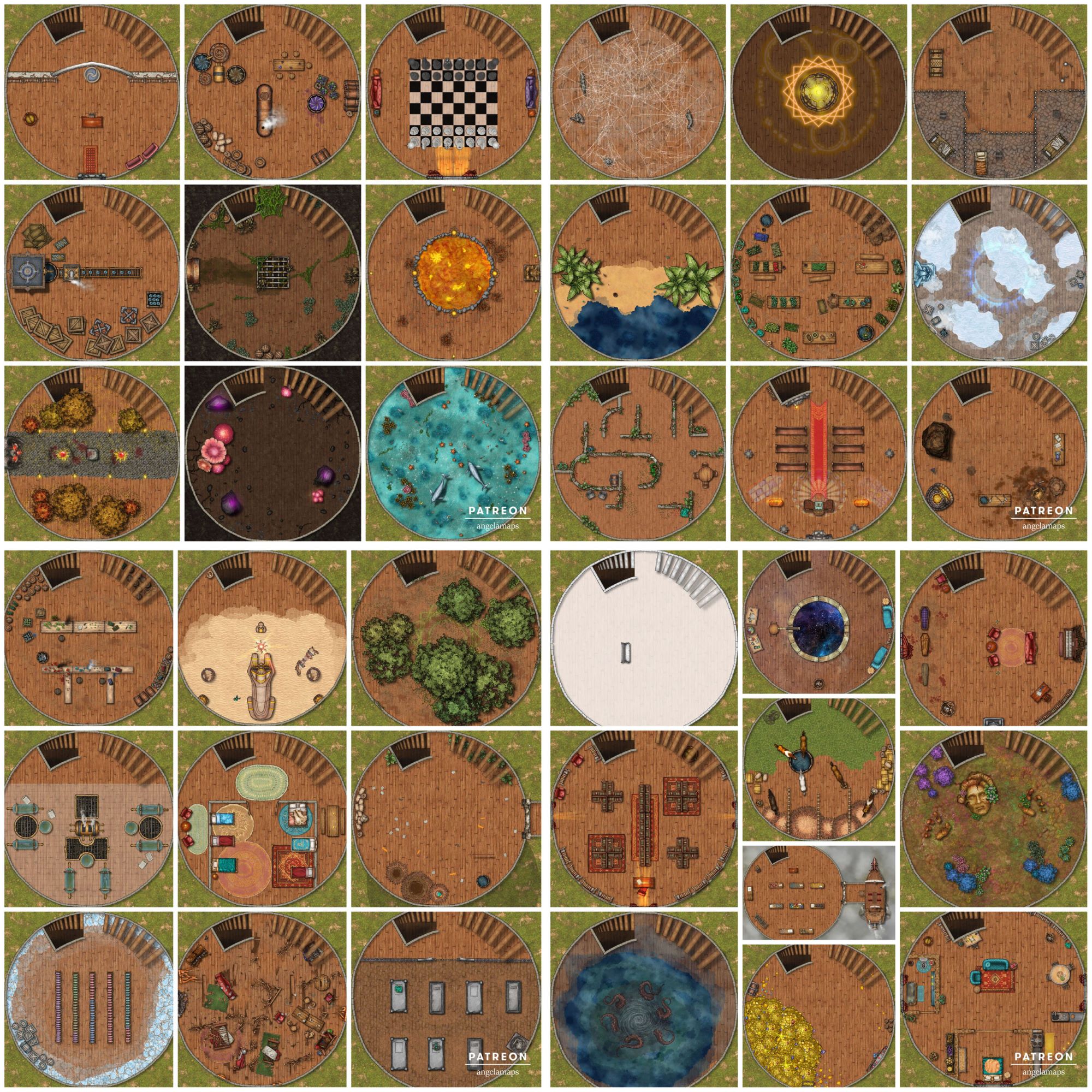 D&D Tower Dungeon Map Endless Wizard Tower ⋆ Angela Maps - Battle Maps For D&D And Other Rpgs