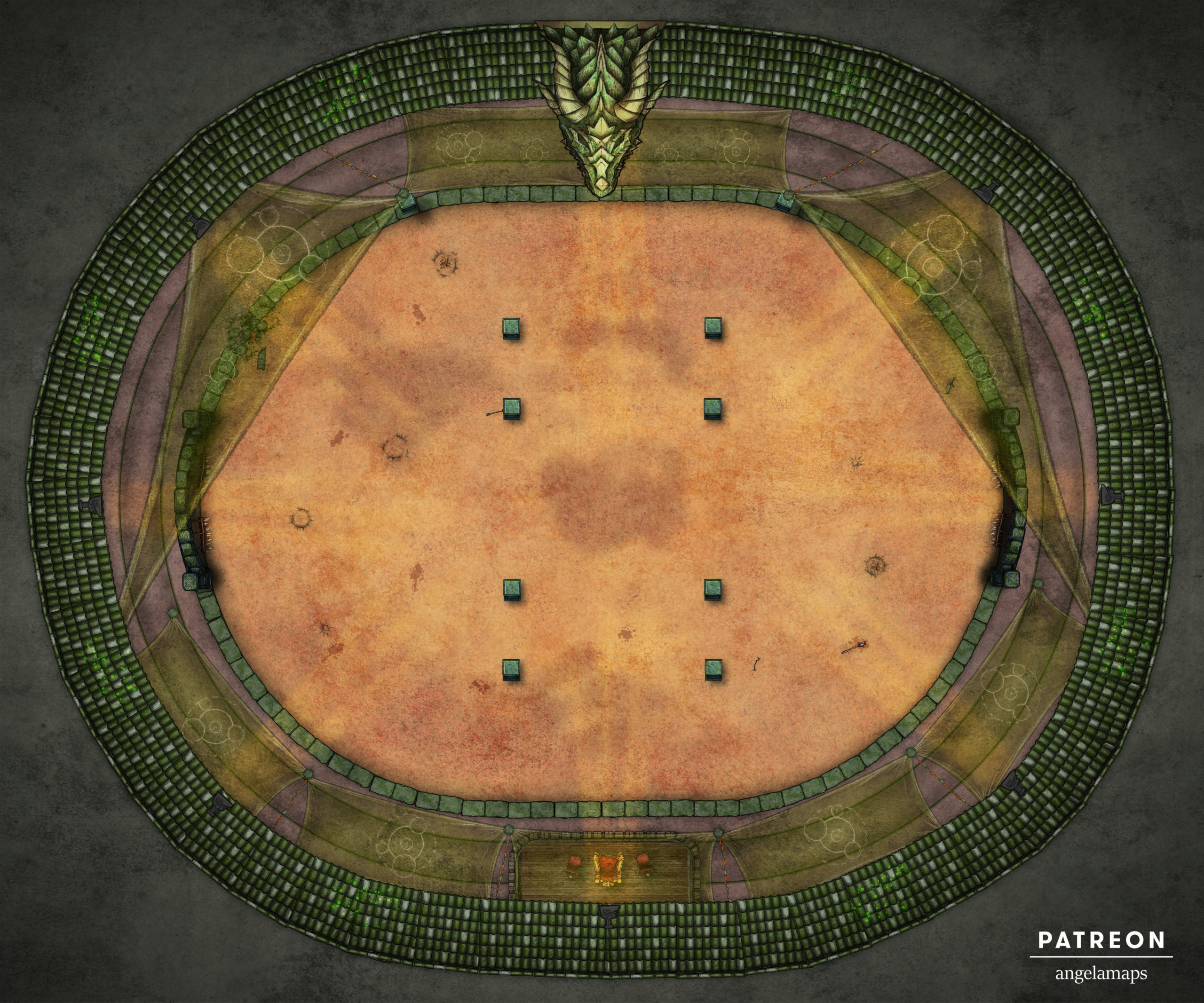 Arena ⋆ Angela Maps Free, Static, and Animated Battle Maps for D&D