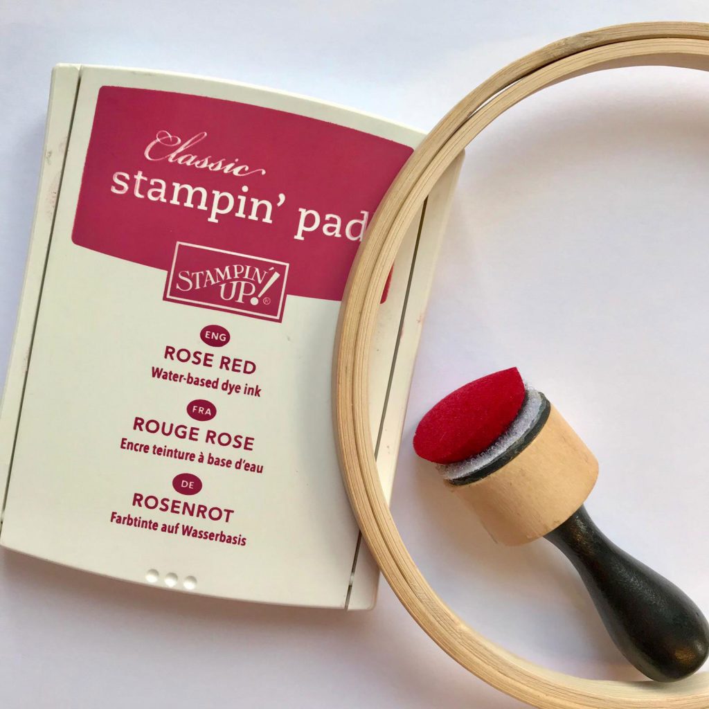 Simple stamping onto fabric! Angela Poole