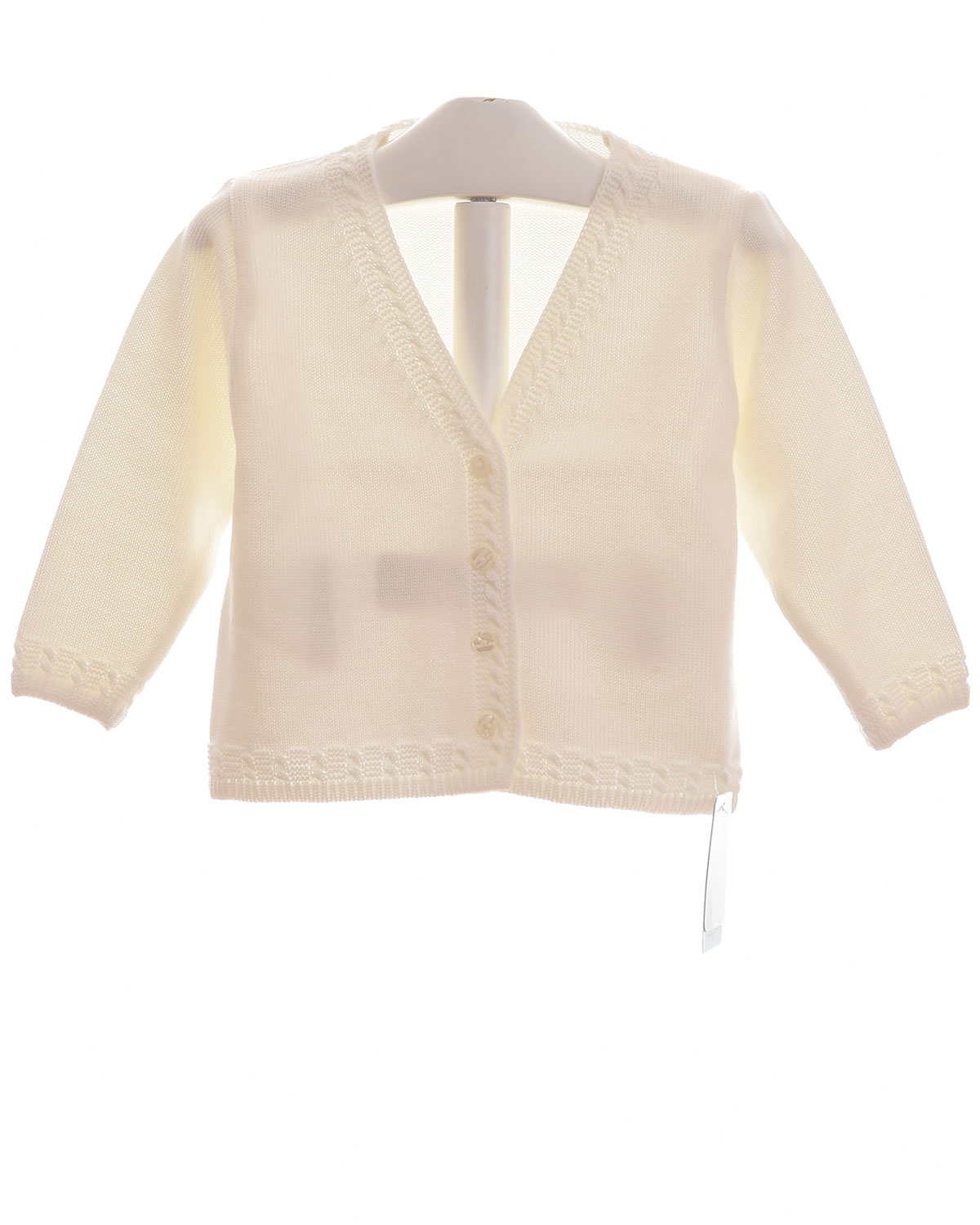 Granlei baby boys knitted trendy summer cardigan 1611 Ivory