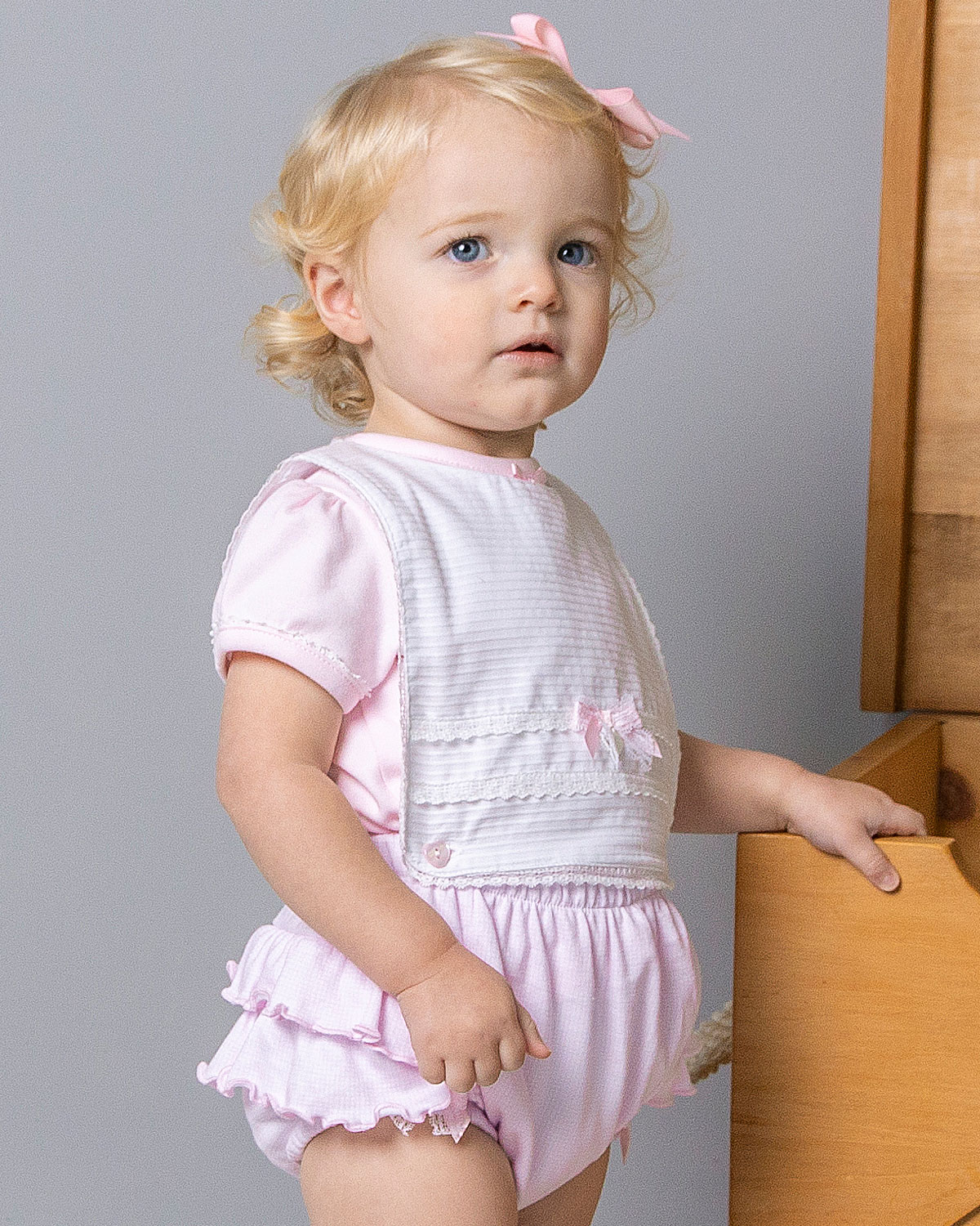 Bluesbaby girls frilly romper BB0046021 Pink