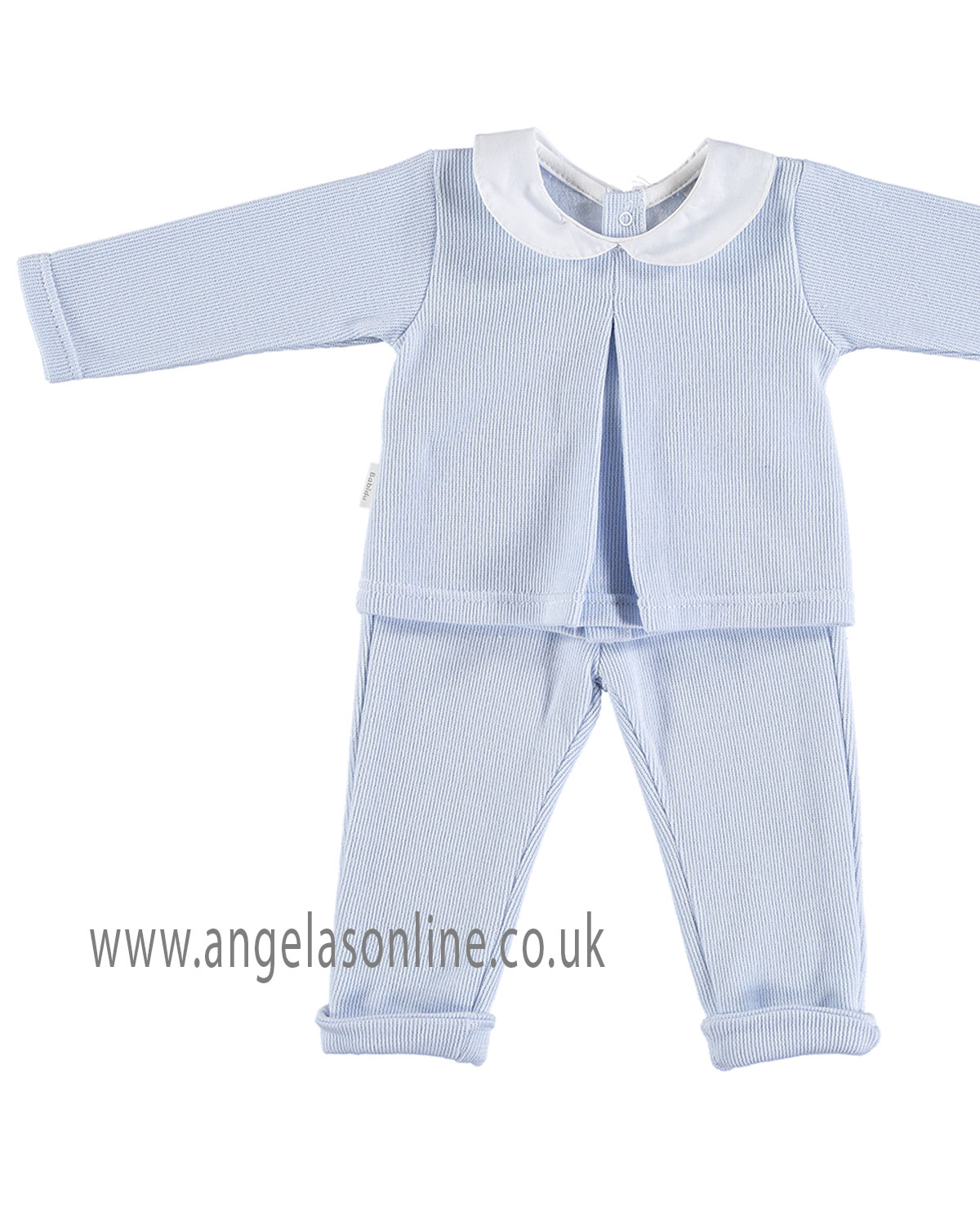 Babidu Baby Boys Long Sleeve Winter Collared Two Piece Set 6716518 BL