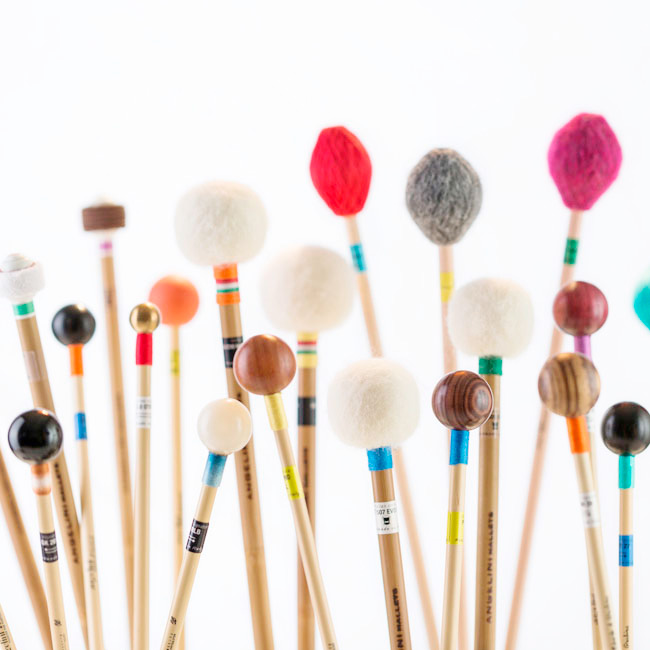 High quality Mallets for orchestral percussionists Angelini Mallets