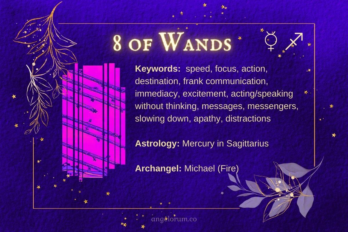 8 of Wands Angelic Tarot Card Meanings ⋆ Angelorum Tarot