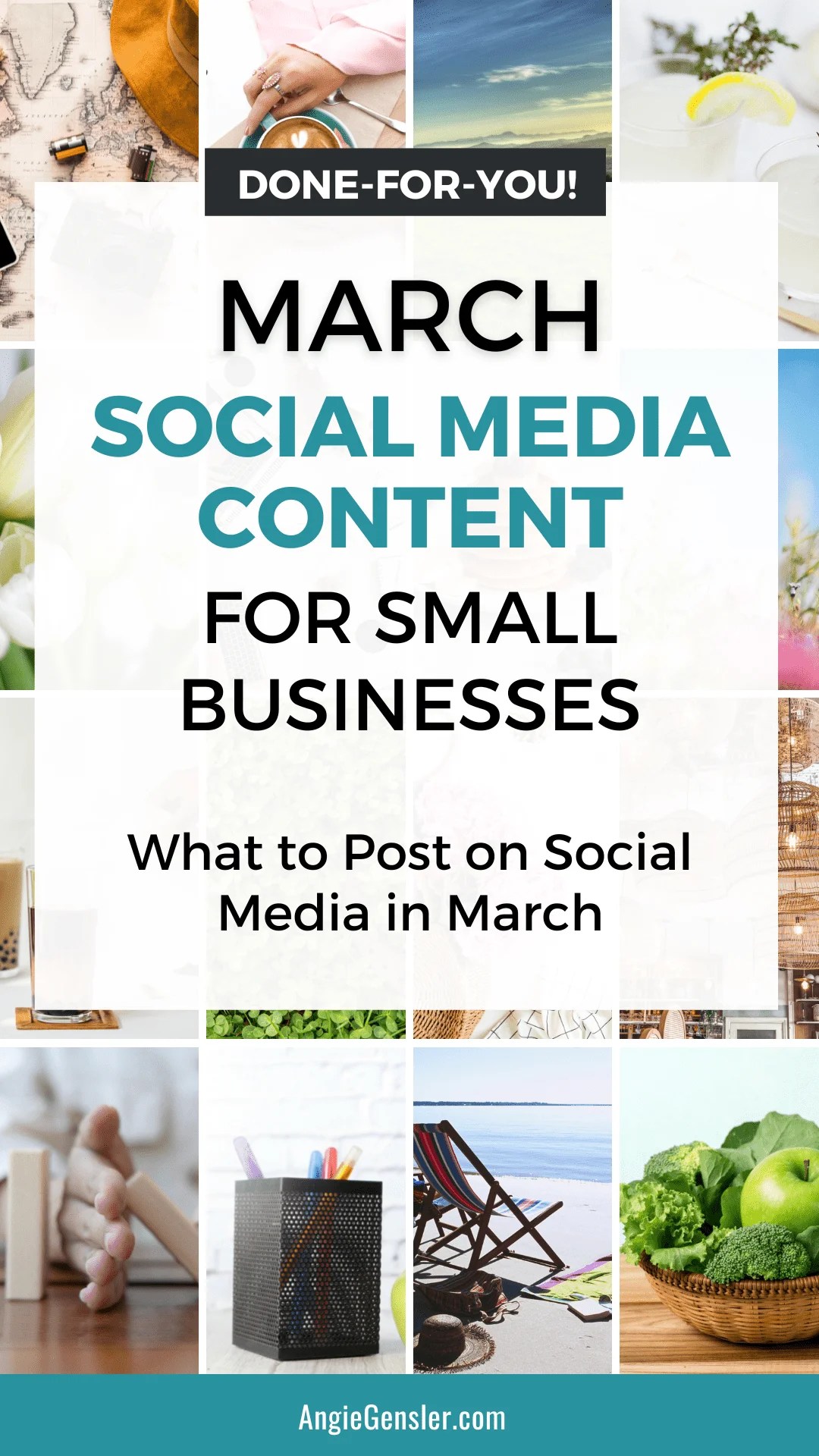 March Social Media Post Ideas + DoneForYou Content Angie Gensler