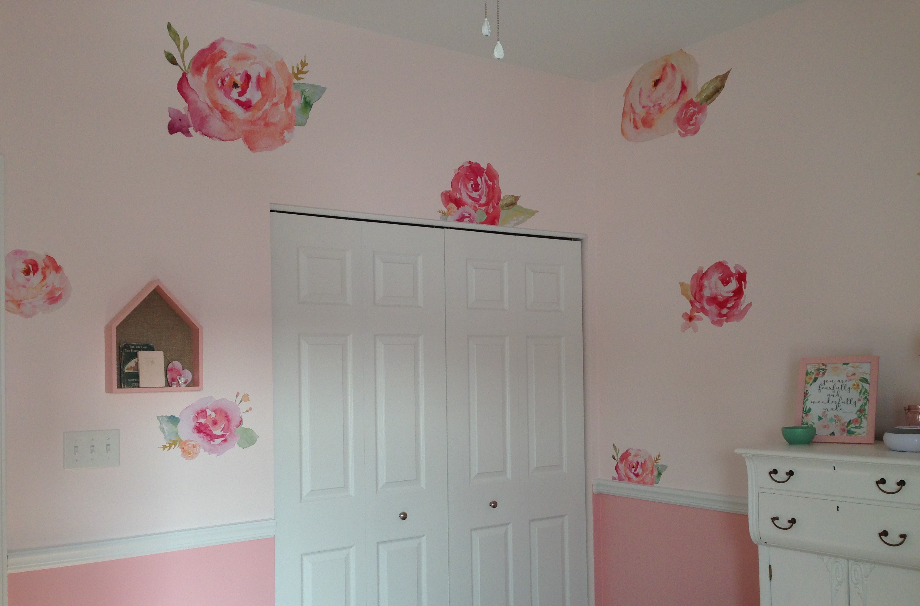 DIY How To Use Watercolor Clip Art to Make Watercolor Flower Wall Decals Angie Makes