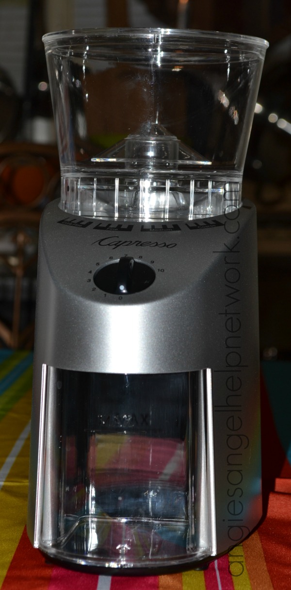 Capresso Infinity Conical Burr Grinder Review Angie's Angel Help Network