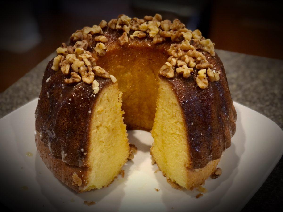 Rum or Eggnog Liqueur Cake will lighten up any gathering • European