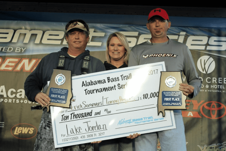 Sommers & Pegues crack 24 pounds to win Alabama Bass Trail